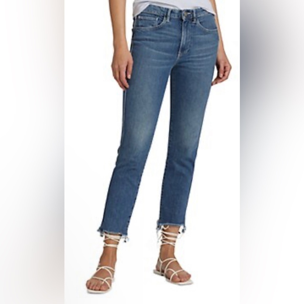 3x1 Jeans Straight Authentic Cropped Jean - no size tag 13.5 inch waist